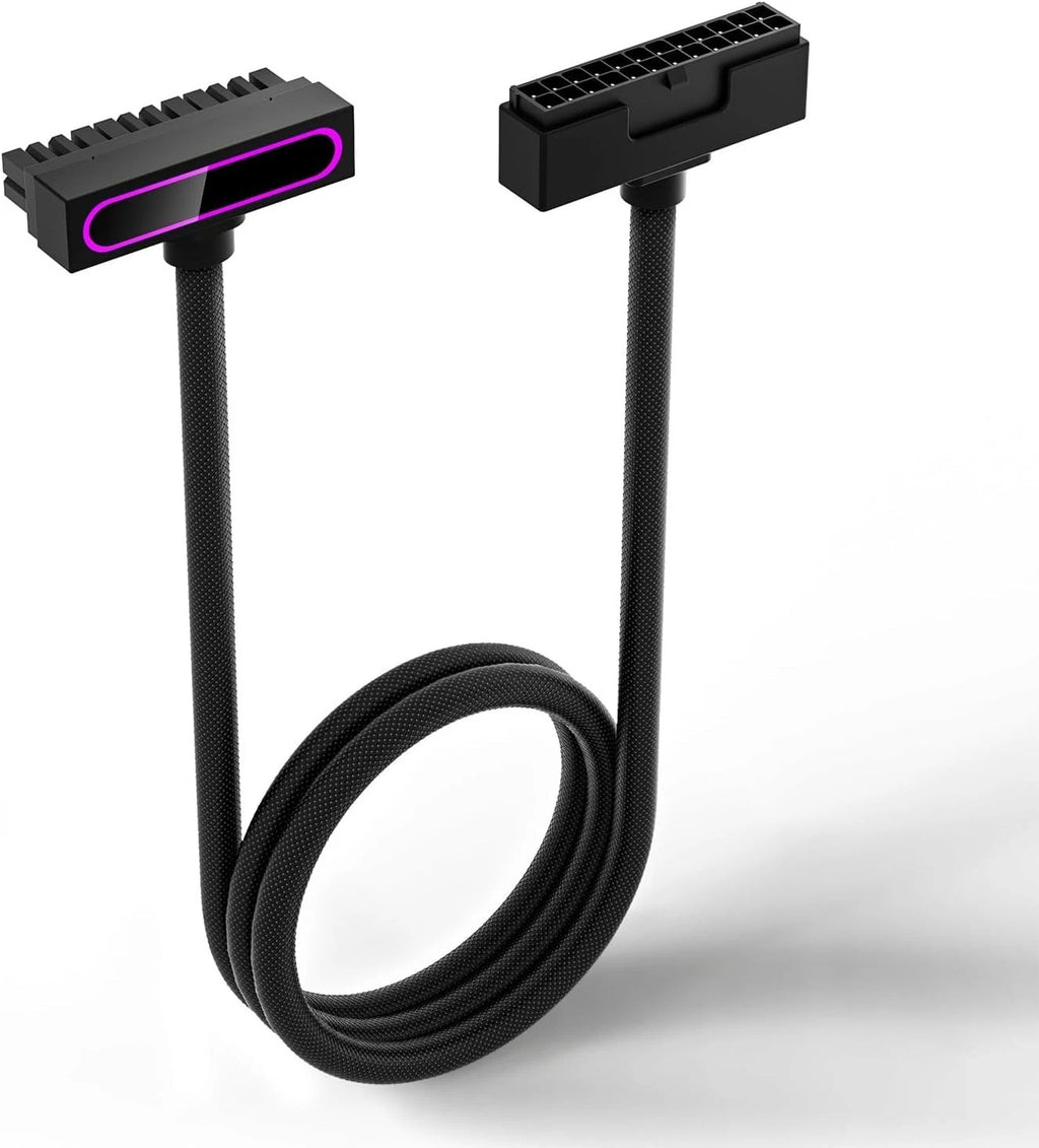 AsiaHorse Hydrus-24PIN PC PSU Extension Cable ARGB LED, Copper Wire Motherboard