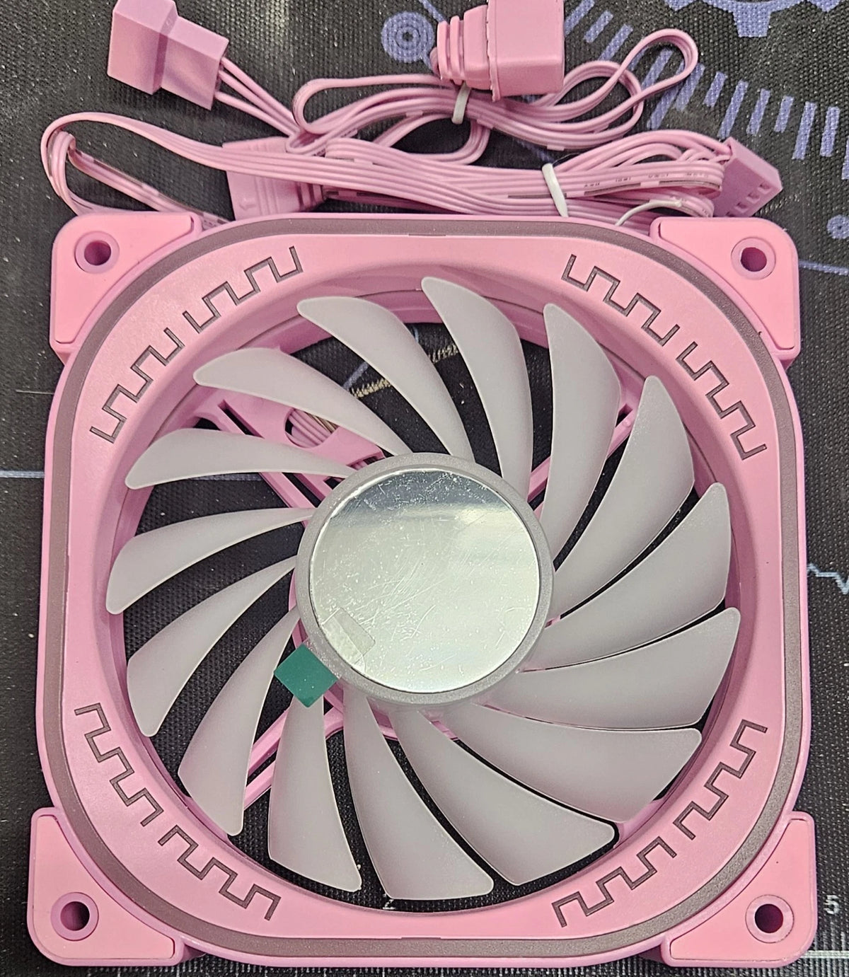 Asiahorse AM120 Pink 120mm ARGB PWM Case Fan | Forward Blade | 5V 3-Pin RGB