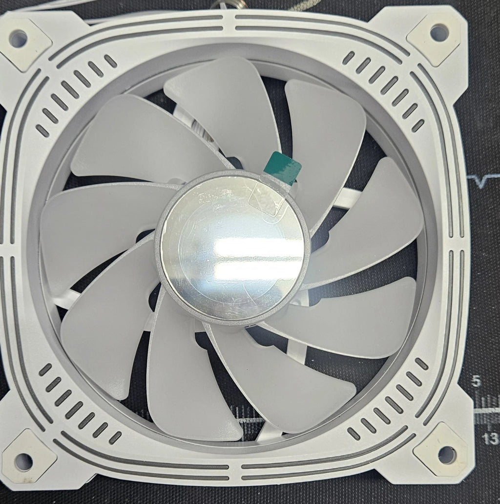 Asiahorse Prism 120mm White ARGB PWM Case Fan | Reversed Blade | 5V 3-Pin RGB