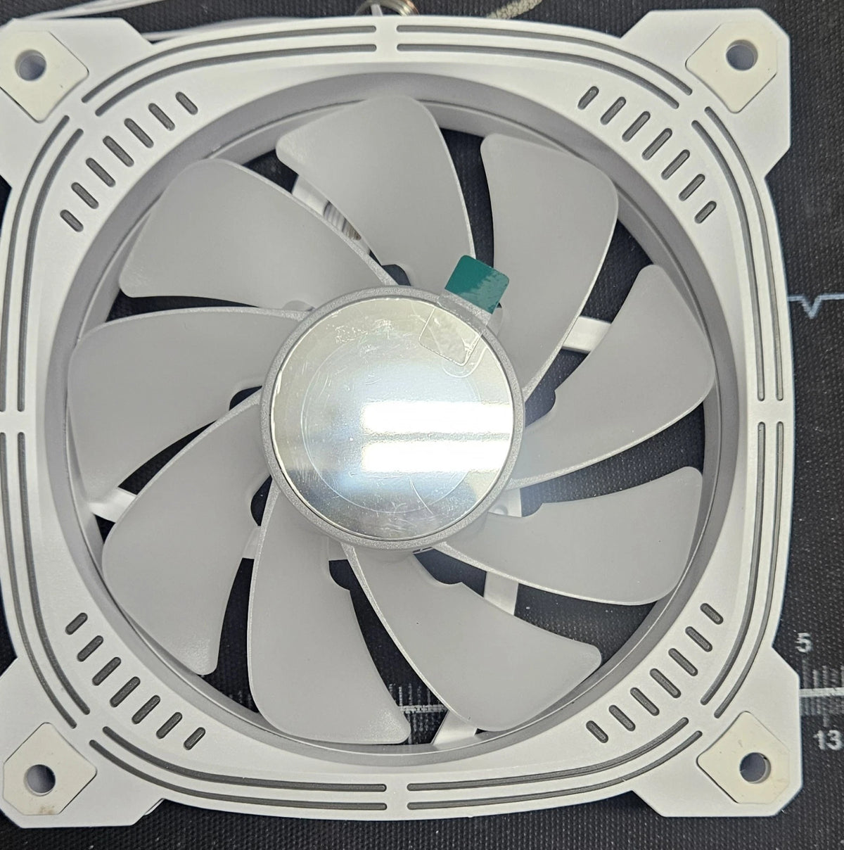 Asiahorse Prism 120mm White ARGB PWM Case Fan | Reversed Blade | 5V 3-Pin RGB