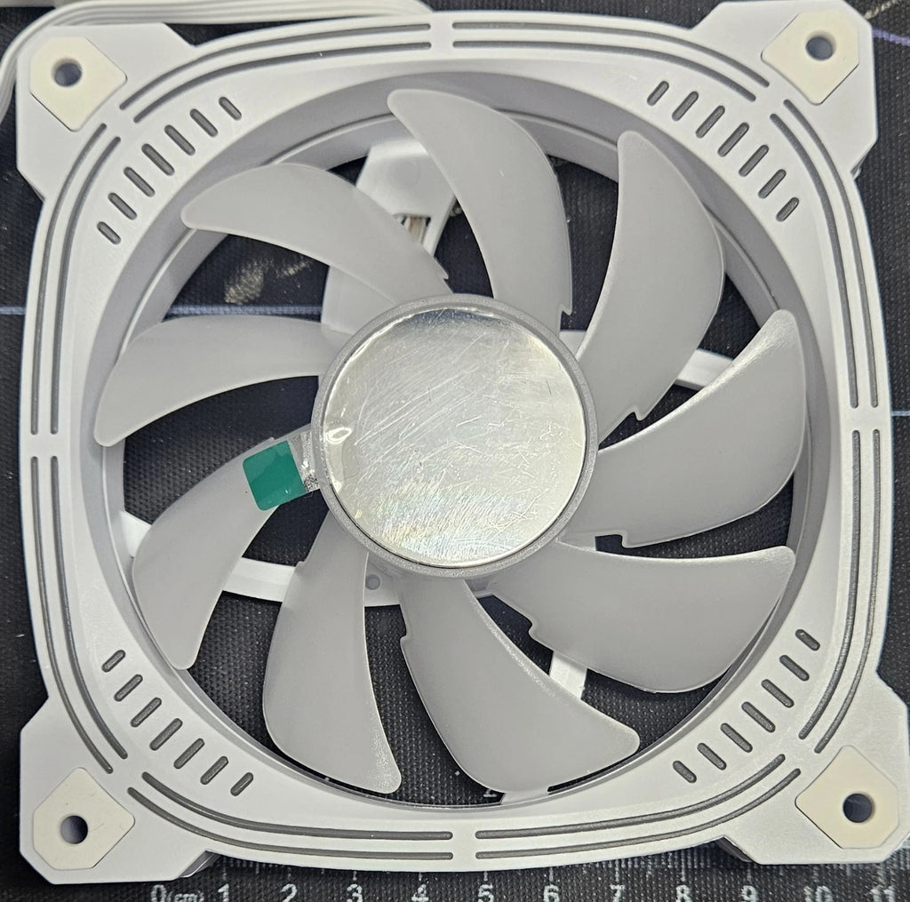 Asiahorse Prism 120mm White ARGB PWM Case Fan | Forward Blade | 5V 3-Pin RGB