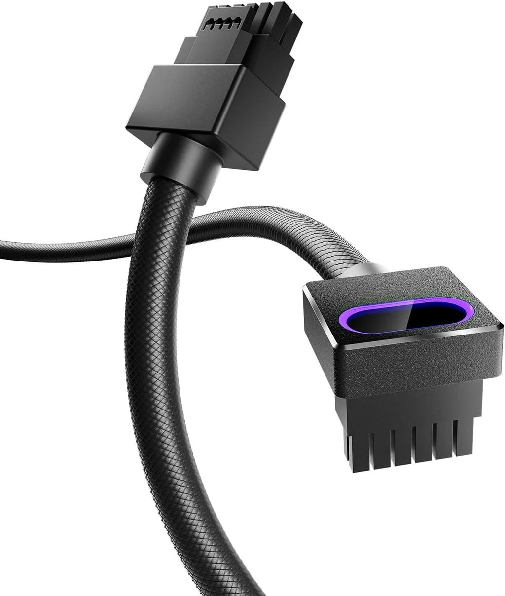 AsiaHorse Hydrus-16PIN 12VHPWR Modular Cable, 90 Degree Adapter TYPE B Black