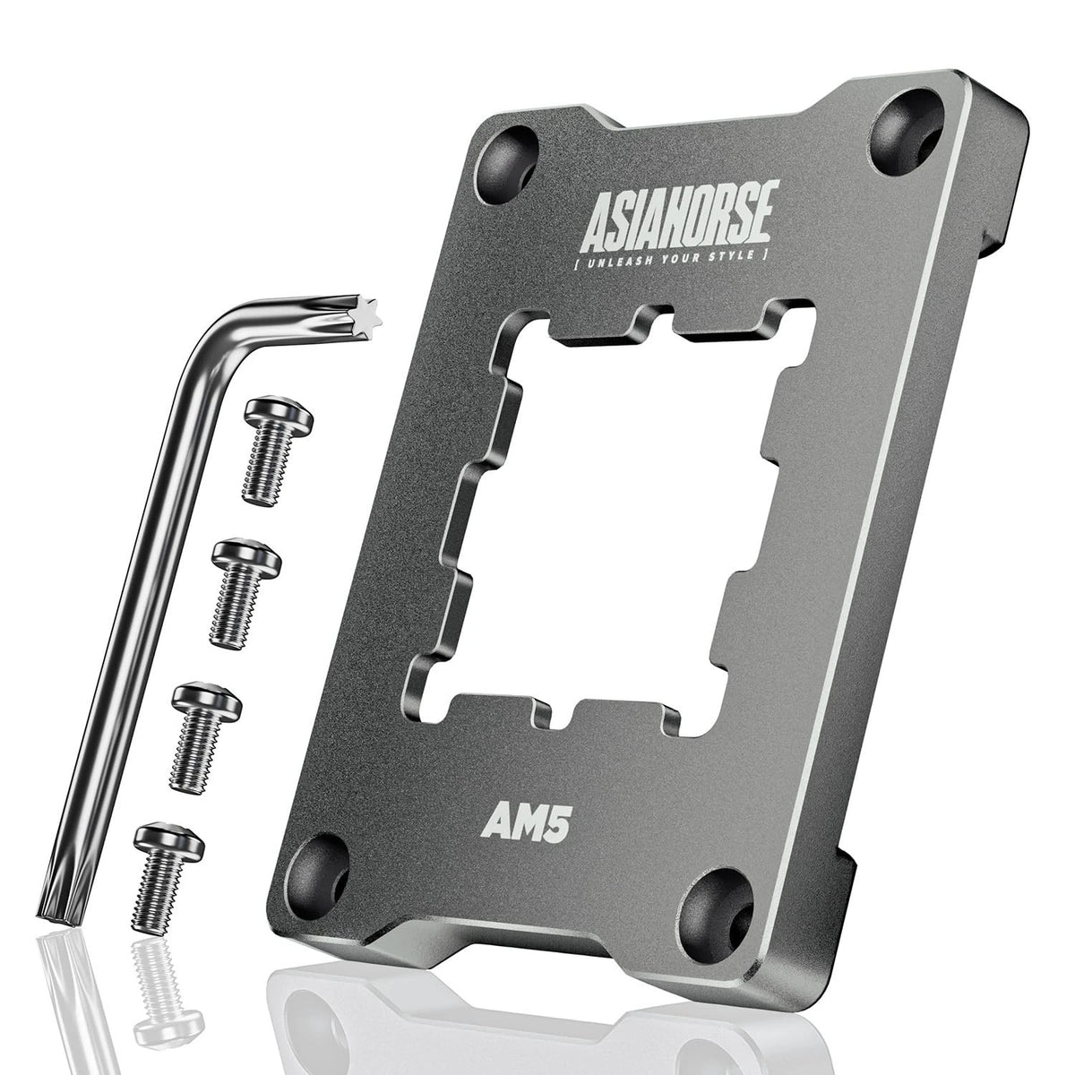 AsiaHorse AM5 CPU Black Contact Frame Flush Anti-Bending Bracket