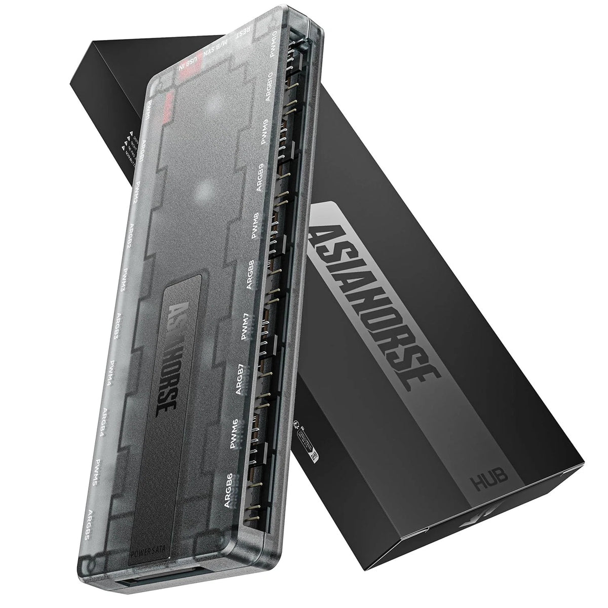 AsiaHorse UMBRA ARGB Hub 10-Port 5V 3-Pin Controller w/ Software Control