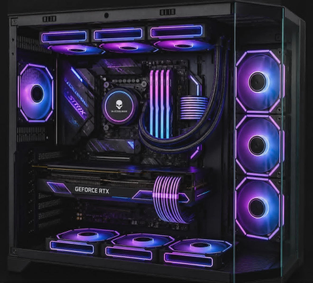 Dreamer Plus ATX PC Case Black Tempered Glass Mid Tower 360mm AIO Support RGB