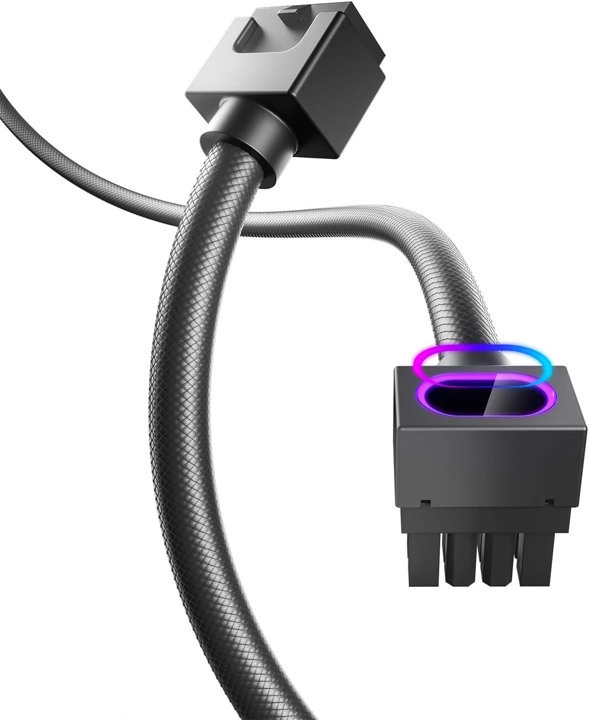 Asiahorse HYDRUS CPU Power Cable (8-Pin EPS) ARGB - Black - 30cm