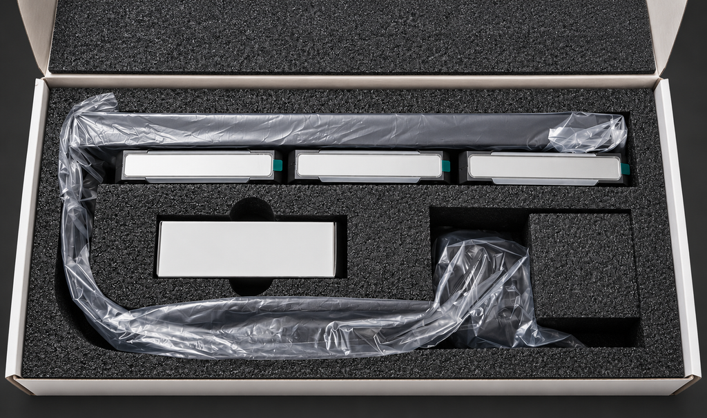 LCD AIO in protective retail packaging