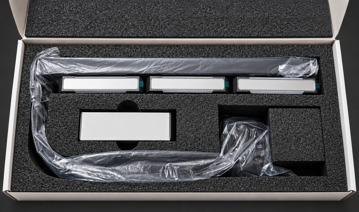 LCD AIO in protective retail packaging