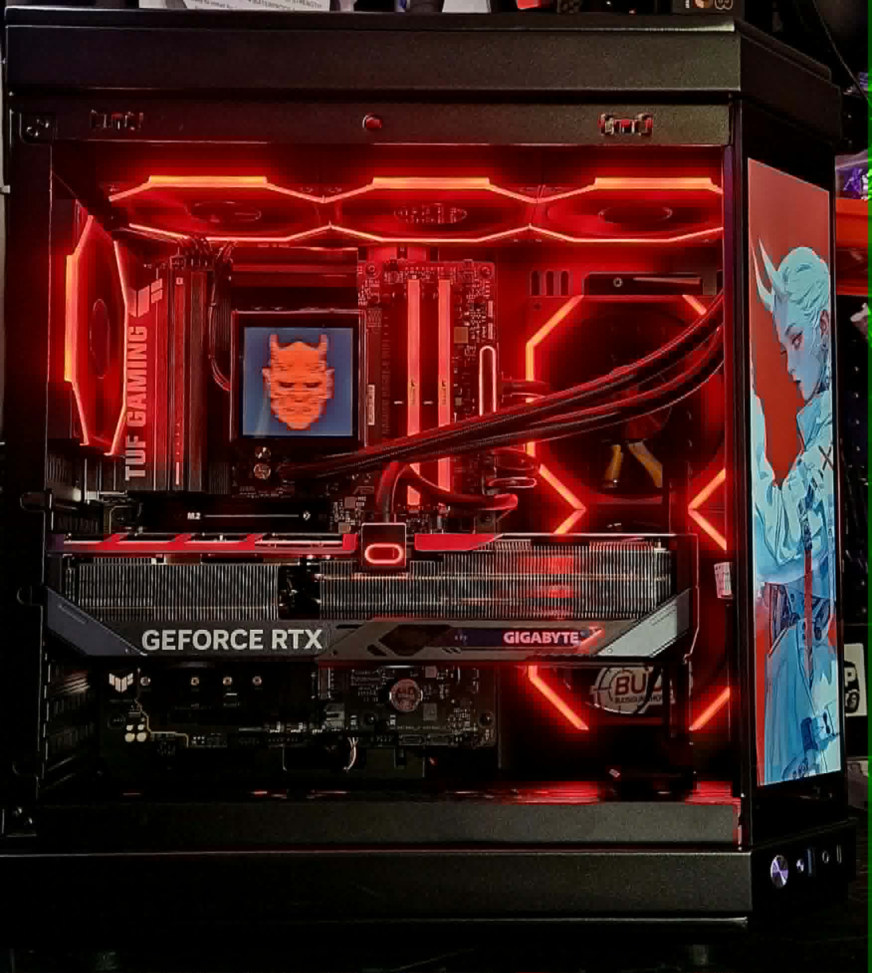 Oni Demon Unveiled - Ryzen 7 9800X3D • RTX 5070 Ti • LCD Build